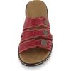 imageCUSHIONAIRE Womens Barret comfort sandal with Comfort Foam and Wide Widths AvailableWine