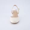 imageCUSHIONAIRE Womens Dancer Round Toe Block Heel Dress Shoe Memory Foam Wide Widths AvailableCream Patent