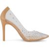 imageCUSHIONAIRE Womens Glam Clear Rhinestone Dress Pump Memory FoamClearNat