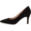 imageCUSHIONAIRE Womens Halsey Dress Pump with Comfort Wide Widths AvailableBlack Suede