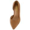 imageCUSHIONAIRE Womens Parma Dress Pump Memory Foam Wide Widths AvailableTan Suede