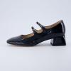 imageCUSHIONAIRE Womens Twiggy Mary Jane Dress Shoe Memory Foam Wide Widths AvailableBlack Patent