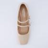 imageCUSHIONAIRE Womens Twiggy Mary Jane Dress Shoe Memory Foam Wide Widths AvailableNude Patent