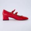 imageCUSHIONAIRE Womens Twiggy Mary Jane Dress Shoe Memory Foam Wide Widths AvailableRed Patent