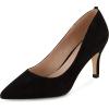 imageCUSHIONAIRE Womens Halsey Dress Pump with Comfort Wide Widths AvailableBlack Suede
