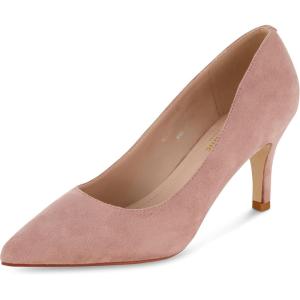 imageCUSHIONAIRE Womens Halsey Dress Pump with Comfort Wide Widths AvailableBlush Suede