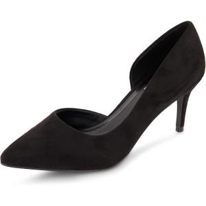 imageCUSHIONAIRE Womens Parma Dress Pump Memory Foam Wide Widths AvailableBlack Suede