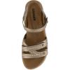 imageCUSHIONAIRE Womens Bartel comfort footbed Sandal with ComfortPewter