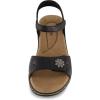 imageCUSHIONAIRE Womens Bloom comfort sandal with Comfort Foam and Wide Widths AvailableBlack