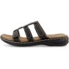 imageCUSHIONAIRE Womens Bowen Comfort Footbed Sandal with Adjustable Straps and ComfortBlack