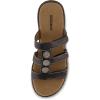 imageCUSHIONAIRE Womens Bowen Comfort Footbed Sandal with Adjustable Straps and ComfortBlack