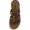 imageCUSHIONAIRE Womens Bowen Comfort Footbed Sandal with Adjustable Straps and ComfortBrown