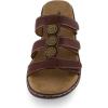 imageCUSHIONAIRE Womens Bowen Comfort Footbed Sandal with Adjustable Straps and ComfortBrown