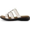 imageCUSHIONAIRE Womens Bowen Comfort Footbed Sandal with Adjustable Straps and ComfortWhite