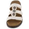imageCUSHIONAIRE Womens Bowen Comfort Footbed Sandal with Adjustable Straps and ComfortWhite