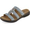 imageCUSHIONAIRE Womens Bowen Comfort Footbed Sandal with Adjustable Straps and ComfortChambray