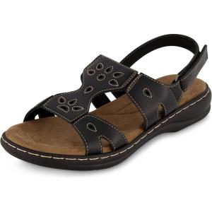 imageCUSHIONAIRE Womens Briar comfort sandal Comfort FoamBlack
