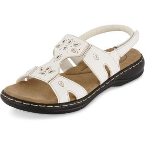 imageCUSHIONAIRE Womens Briar comfort sandal Comfort FoamWhite