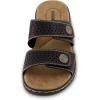 imageCUSHIONAIRE Womens Betsy comfort footbed slide Sandal with adjustable straps and ComfortBlack