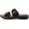 imageCUSHIONAIRE Womens Betsy comfort footbed slide Sandal with adjustable straps and ComfortBlack