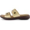 imageCUSHIONAIRE Womens Betsy comfort footbed slide Sandal with adjustable straps and ComfortGold