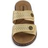 imageCUSHIONAIRE Womens Betsy comfort footbed slide Sandal with adjustable straps and ComfortGold
