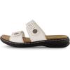 imageCUSHIONAIRE Womens Betsy comfort footbed slide Sandal with adjustable straps and ComfortWhite