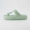 imageCUSHIONAIRE Womens Flo thong recovery cloud pool slide sandal with ComfortGreen