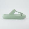 imageCUSHIONAIRE Womens Flo thong recovery cloud pool slide sandal with ComfortGreen