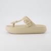 imageCUSHIONAIRE Womens Flo thong recovery cloud pool slide sandal with ComfortKhaki