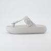 imageCUSHIONAIRE Womens Flo thong recovery cloud pool slide sandal with ComfortLight Grey