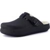 imageCUSHIONAIRE Womens Fable Recovery Clog with Faux Fur Lining and ComfortBlack