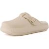 imageCUSHIONAIRE Womens Fable Recovery Clog with Faux Fur Lining and ComfortKhaki