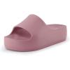 imageCUSHIONAIRE Womens Ninja platform slide sandal with ComfortBlush