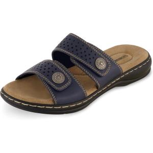 imageCUSHIONAIRE Womens Betsy comfort footbed slide Sandal with adjustable straps and ComfortNavy