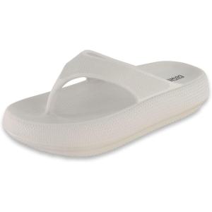 imageCUSHIONAIRE Womens Fling recovery cloud pool slides sandal with ComfortLight Grey