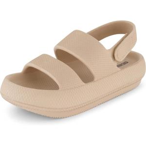 imageCUSHIONAIRE Womens Fuji sandal with adjustable strap and ComfortKhaki