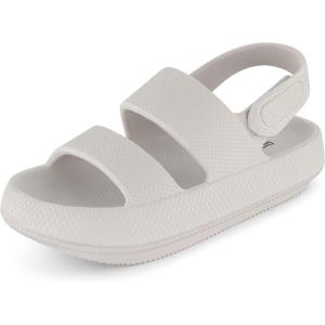 imageCUSHIONAIRE Womens Fuji sandal with adjustable strap and ComfortLt Grey