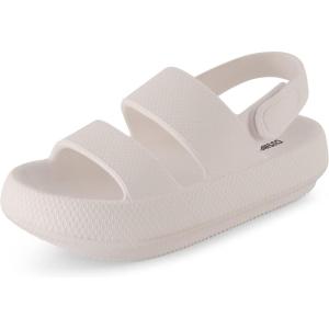 imageCUSHIONAIRE Womens Fuji sandal with adjustable strap and ComfortWhite