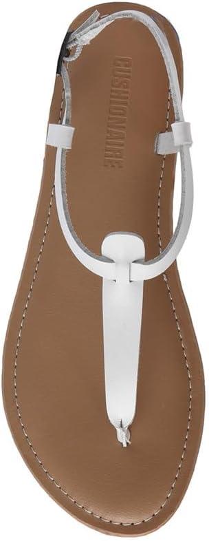 imageCUSHIONAIRE Womens Clea Flat Sandal with ComfortWhite
