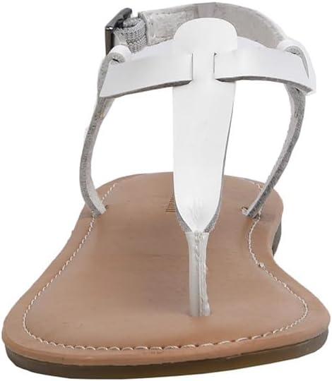 imageCUSHIONAIRE Womens Clea Flat Sandal with ComfortWhite