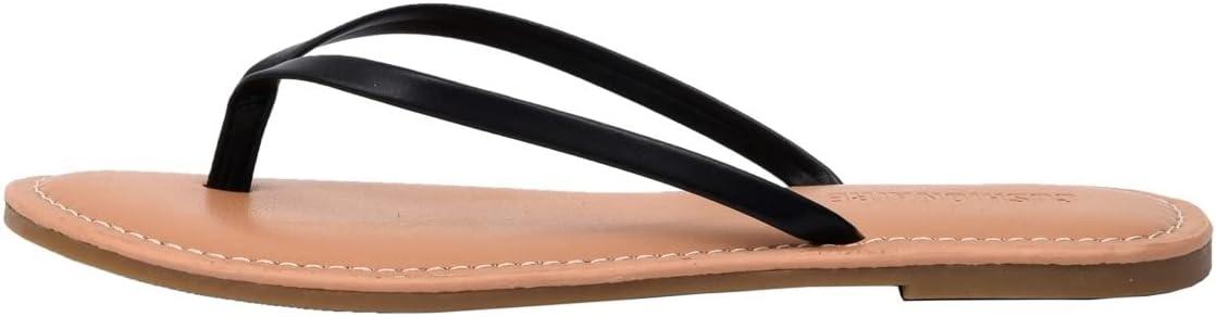 imageCUSHIONAIRE Womens Cora Flat Flip Flop Sandal with ComfortBlack