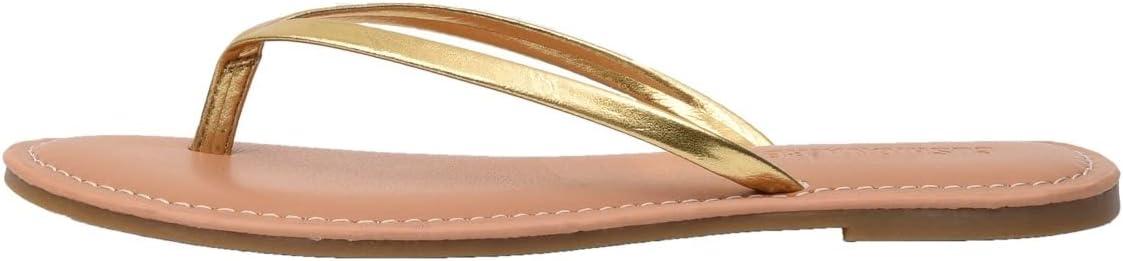 imageCUSHIONAIRE Womens Cora Flat Flip Flop Sandal with ComfortGold
