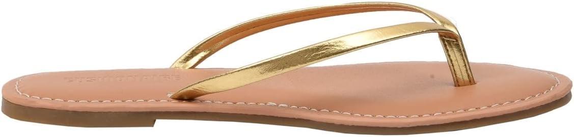 imageCUSHIONAIRE Womens Cora Flat Flip Flop Sandal with ComfortGold