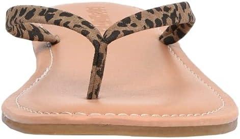 imageCUSHIONAIRE Womens Cora Flat Flip Flop Sandal with ComfortLeopard