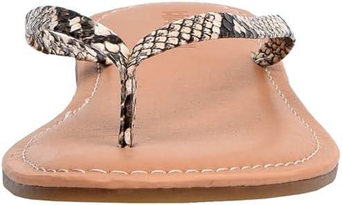 imageCUSHIONAIRE Womens Cora Flat Flip Flop Sandal with ComfortNatural Snake