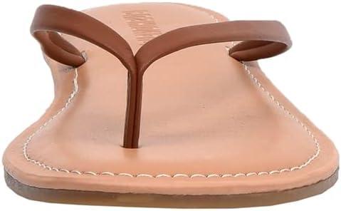 imageCUSHIONAIRE Womens Cora Flat Flip Flop Sandal with ComfortTan