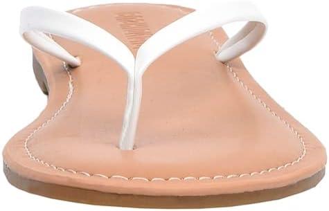 imageCUSHIONAIRE Womens Cora Flat Flip Flop Sandal with ComfortWhite