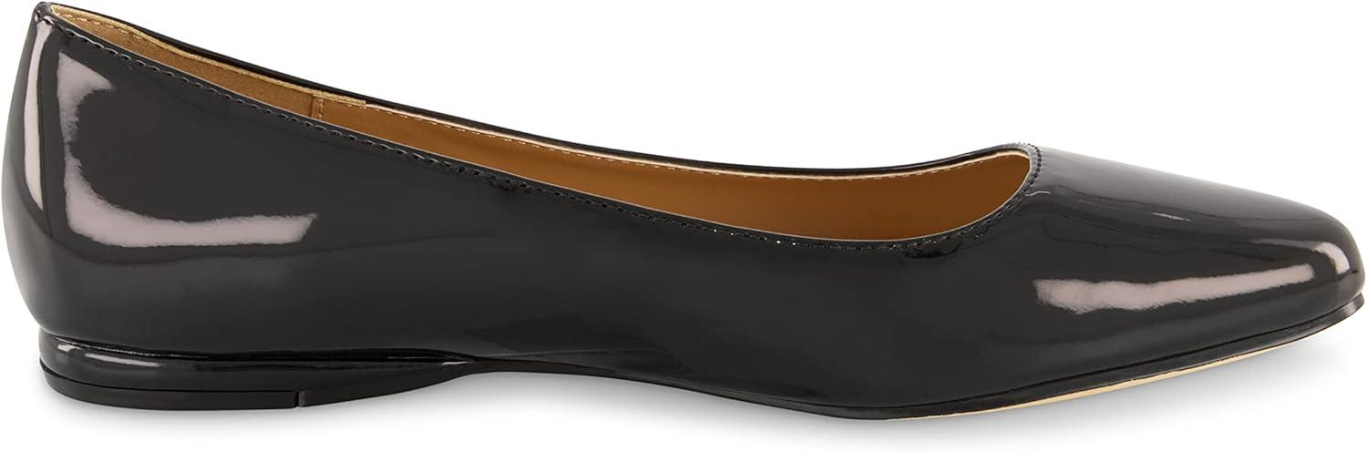 imageCUSHIONAIRE Womens Francie Flat with Comfort Foam and Wide Widths AvailableBlack Patent