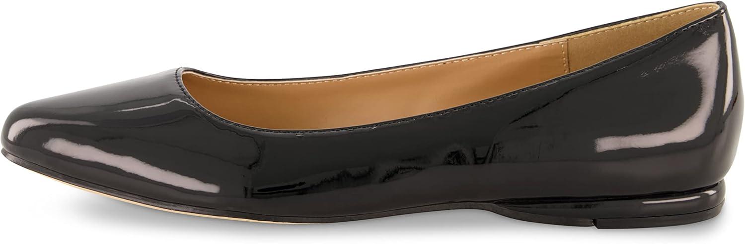 imageCUSHIONAIRE Womens Francie Flat with Comfort Foam and Wide Widths AvailableBlack Patent